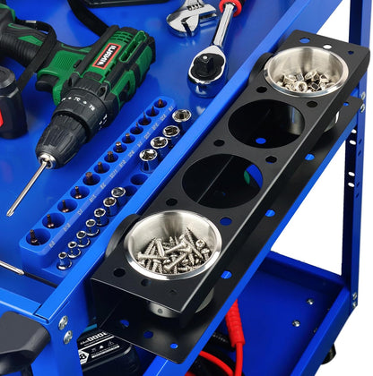 ULIBERMAGNET Power Tool Organizer Rack - Heavy Duty Magnetic Wall Mount for Spray Bottles & Tools | Garage Storage Solution