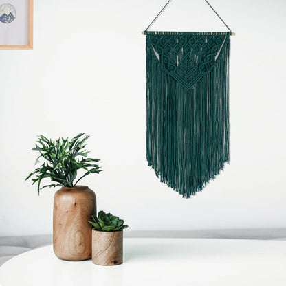 Winterdemoon Macrame Wall Hanging Boho Woven Tapestry Home Decor