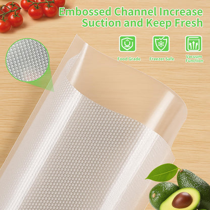MakMeFre 100 Large Gallon Size 4mil 11.5" x 18.5" Vacuum Sealer Bags with BPA Free and Heavy Duty,Great for Food Storage Vaccume Sealer PreCut Bag