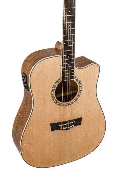 Peavey Delta Woods™ DW-2 CE™ Solid Top Cutaway Acoustic-Electric Guitar with Electronics and Case