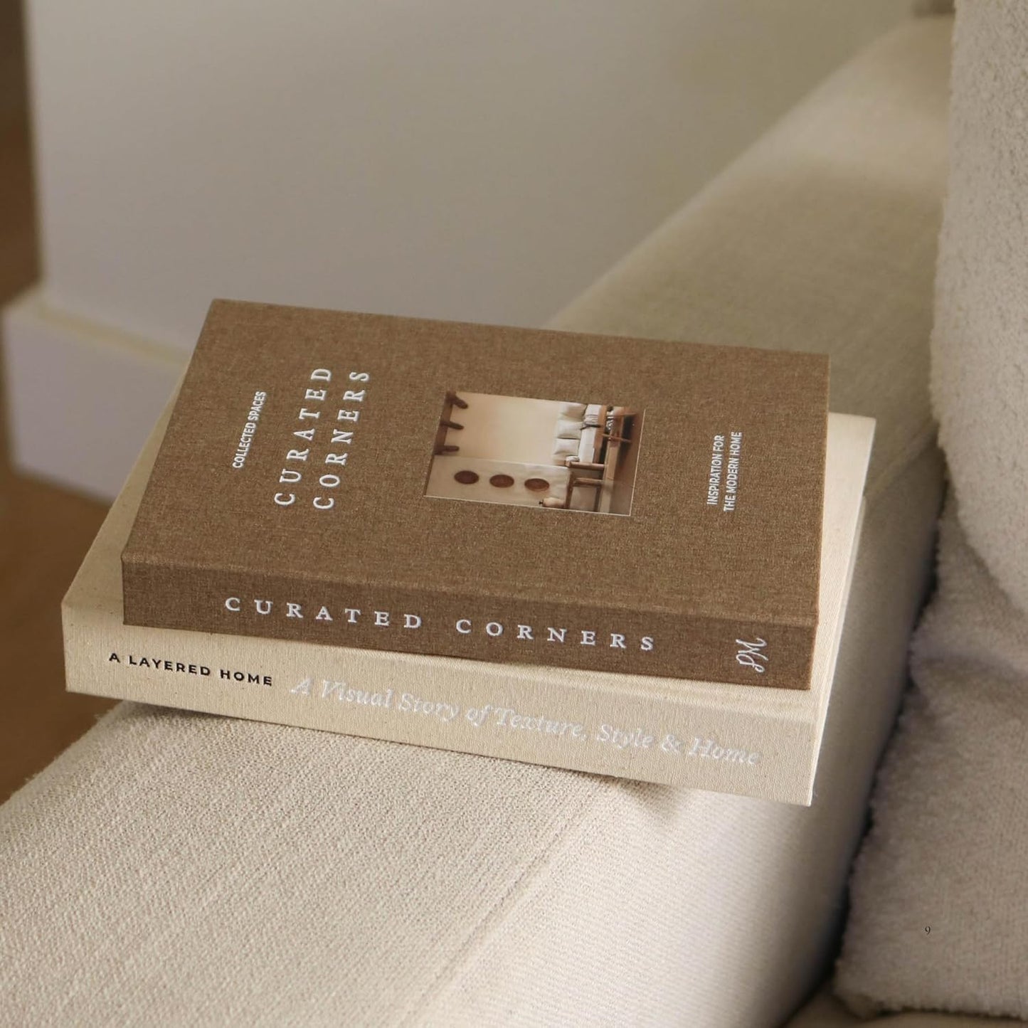 2 Decorative Books for Home Decor - Linen Fake Books for Decorating Bookshelf, Coffee Table, Shelves - Faux Book Box