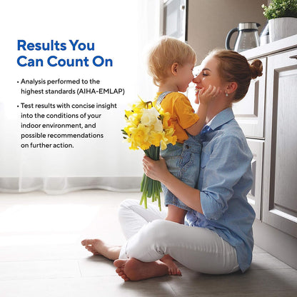 3 ROOM KIT | Test Your Air! Professional Quality Mold Test Kit for Home - All Fees Included - 1, 2 & 3-Room Test Kits & Refills - Reusable BioVac™ Air Sampler - Full Mold Type & Quantity Analysis