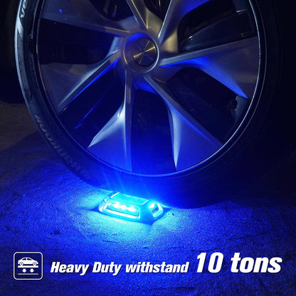 VOLISUN Solar Driveway Lights Dock Deck Lights 12 Pack,9 Colors in 1 Led IP67 Waterproof Outdoor Warning Step Lights for Driveway Sidewalk Pathway RGB