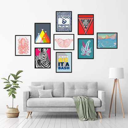 Wee Blue Coo Animals Skeleton Bones Horse Anatomy Unframed Wall Art Print, Premium Home Decor