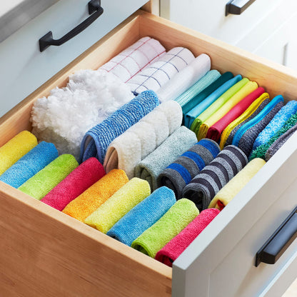 E-Cloth Washing Up Scrub Pad - Microfiber Sponge for Cleaning, Reusable Kitchen Sponge for Dishes & Sink, Non Scratch, Multi Purpose Scrubber, Machine Washable - 4 Pack
