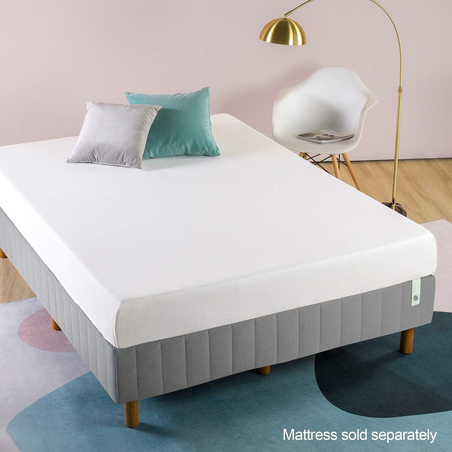 Zinus Good Design Award Winner Justina Metal Mattress Foundation / 16 Inch Platform Bed/No Box Spring Needed, Queen