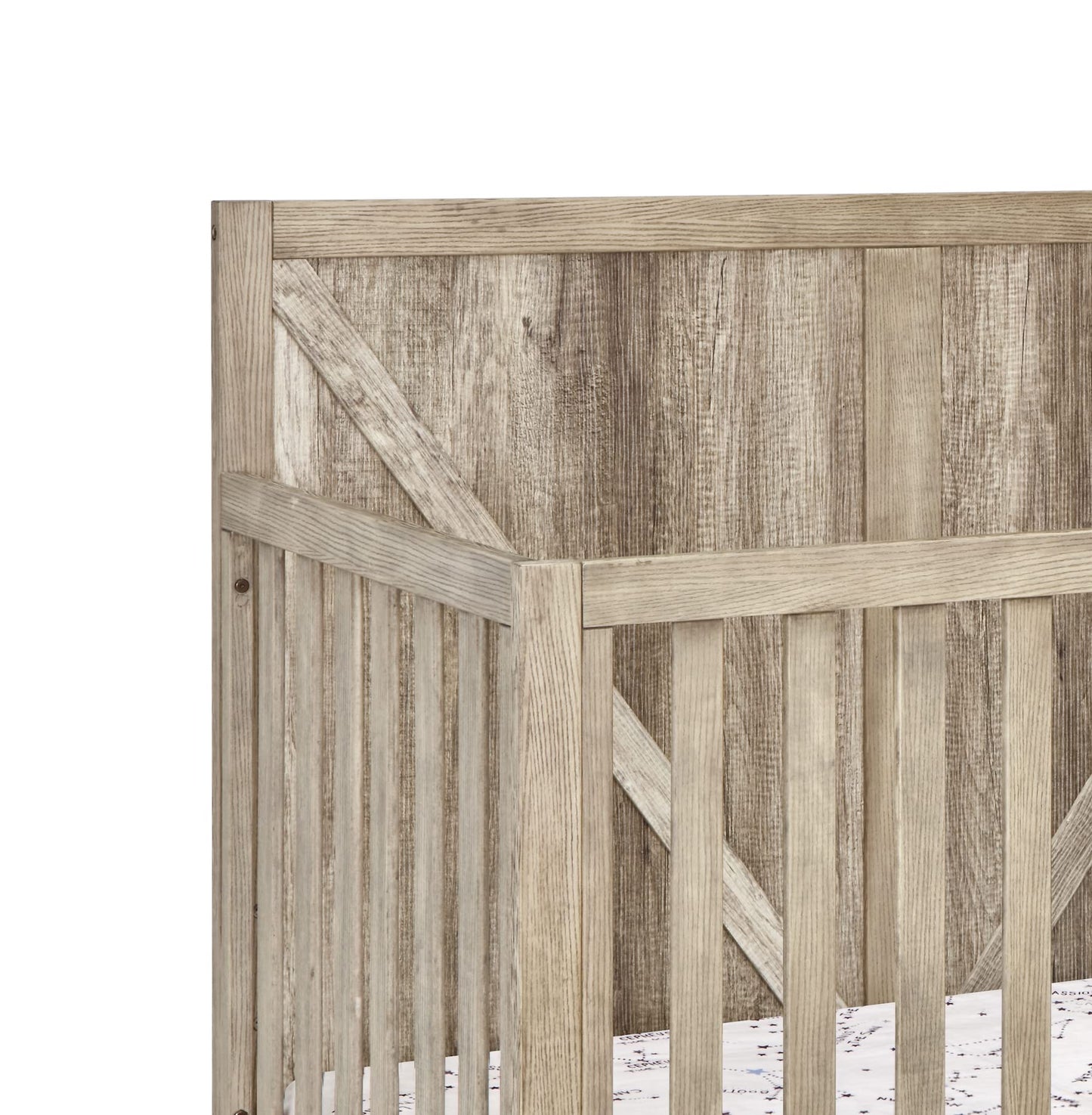 Suite Bebe Barnside 4-in-1 Convertible Baby Crib in Vintage Chestnut