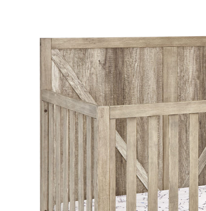 Suite Bebe Barnside 4-in-1 Convertible Baby Crib in Vintage Chestnut