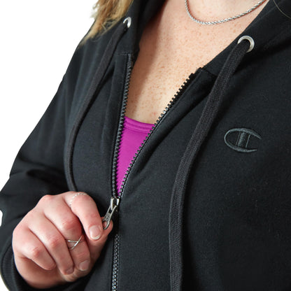 Champion Women's Full-Zip Hoodie, Powerblend, Fleece Sweatshirt, Hoodie Sweatshirt for Women