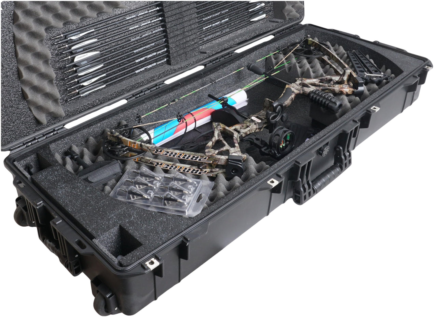 Case Club Parallel Limb Compound Bow Case Gen2. Pre-Cut, Wheeled, Waterproof, Lockable.