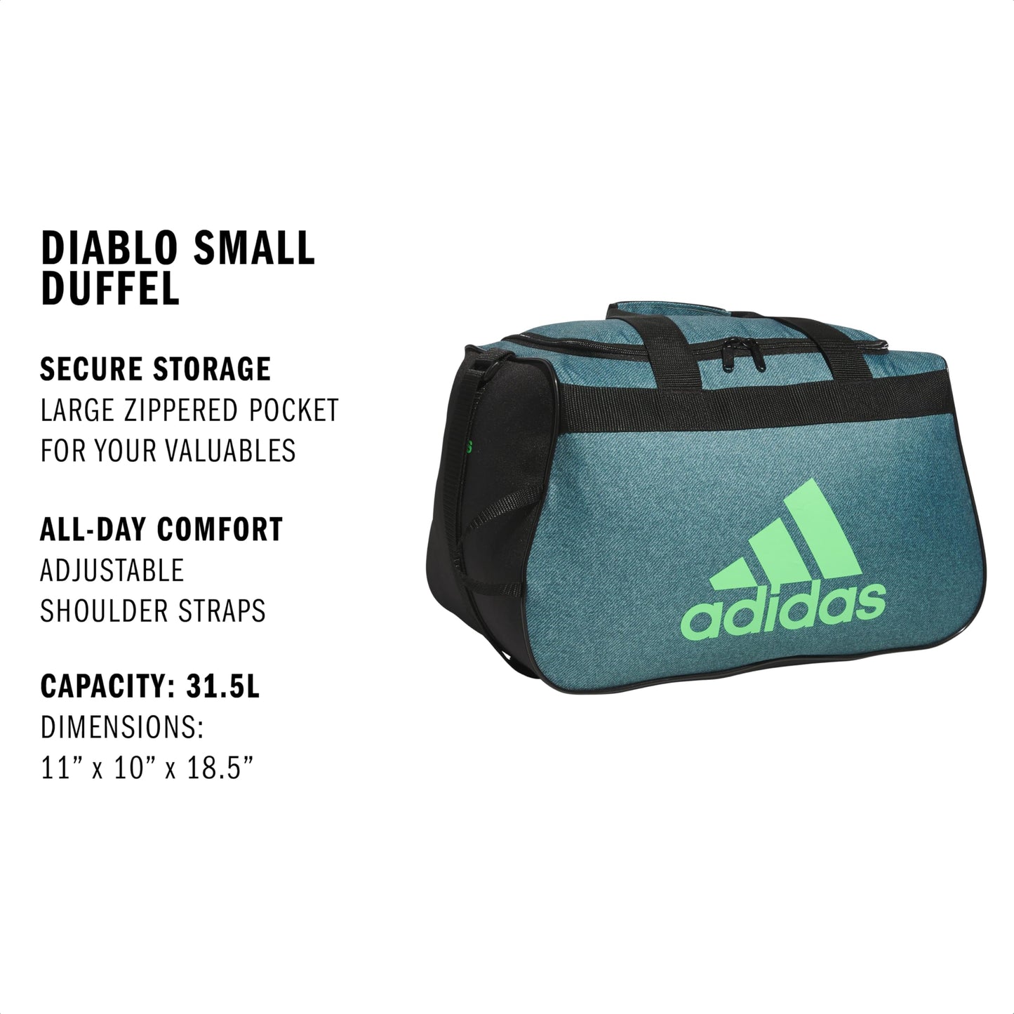 adidas Power Gym Duffel Bag – Athletic & Lightweight for Sports – Diablo
