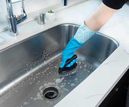 Glam Gloves, Latex Cleaning Gloves, Extra Long Gloves with Vinyl Cuff, Includes 2 Pairs of Gloves