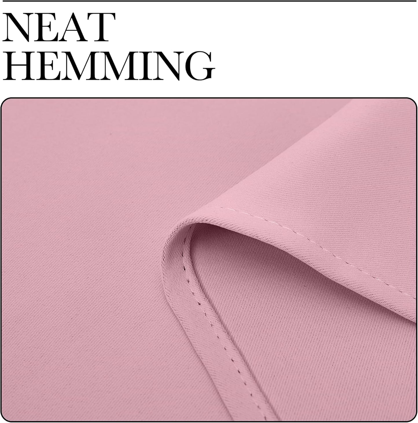 NICETOWN Blackout Window Curtain Panels - Thermal Insulated Grommet Drapes | Crystal Pink, 34x54 Inch Pair