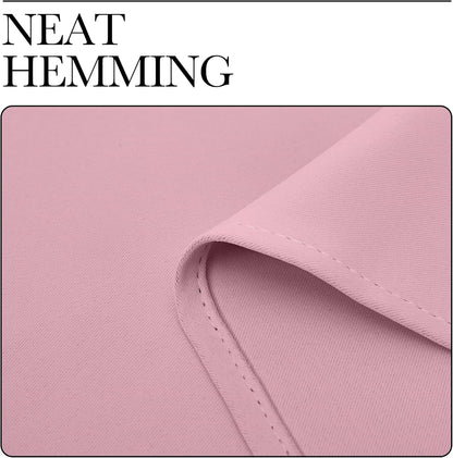 NICETOWN Blackout Window Curtain Panels - Thermal Insulated Grommet Drapes | Crystal Pink, 29x45 Inch (1 Pair)