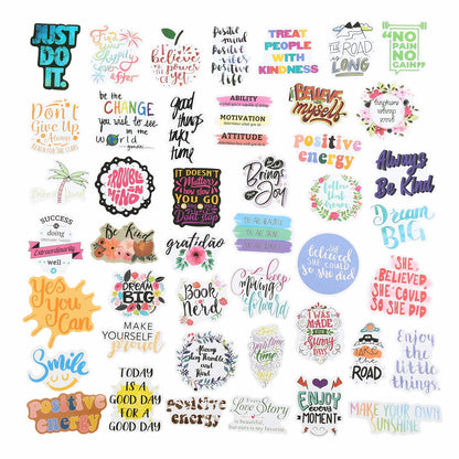 200pcs Motivational Quote Stickers, Inspirational Positive Affirmation Stickers for Women Adults Students Teens, Waterproof Vinyl Decals for Water Bottles Laptop Vision Board Supplies