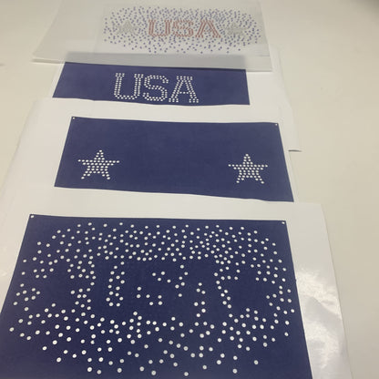 GDACE Magic Sticky Rhinestone Template - Rhinestone Stencil - Sticky Adhesive - Easy for Starters