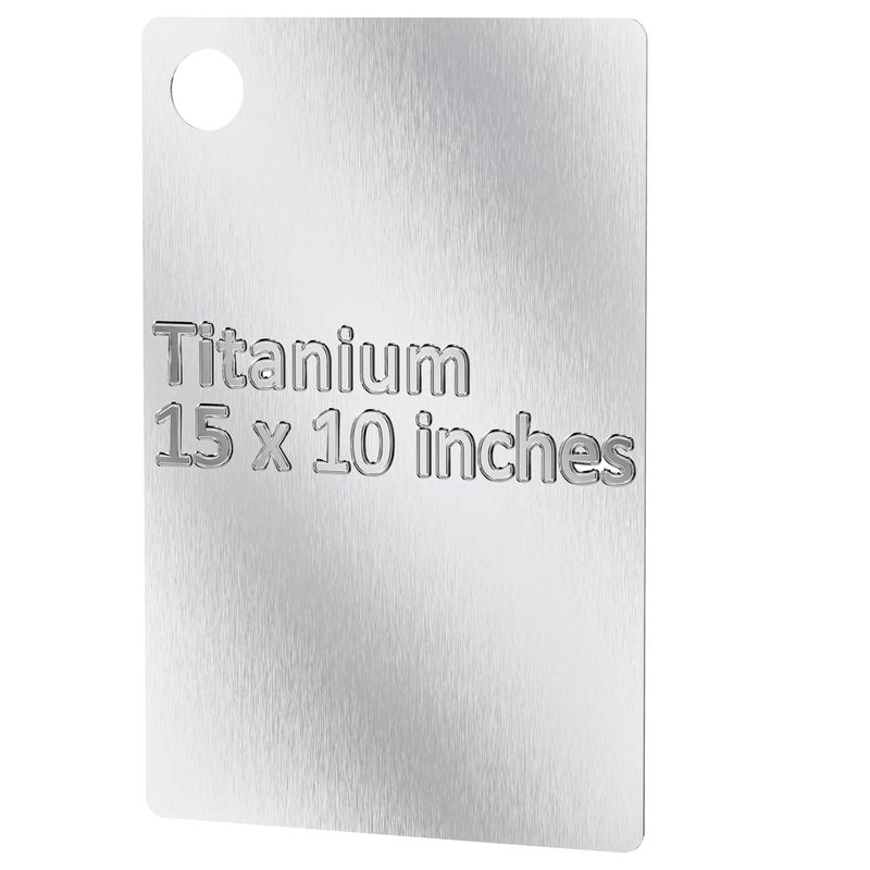 Titanium Cutting Board |100% Pure GR1 Titanium Cutting Board 0.08" Thick |Durable and Double-Sided Cutting Boards for Meat, Fruits and Vegetables | Dishwasher Safe (15" x 10" x 0.08")(Gray)