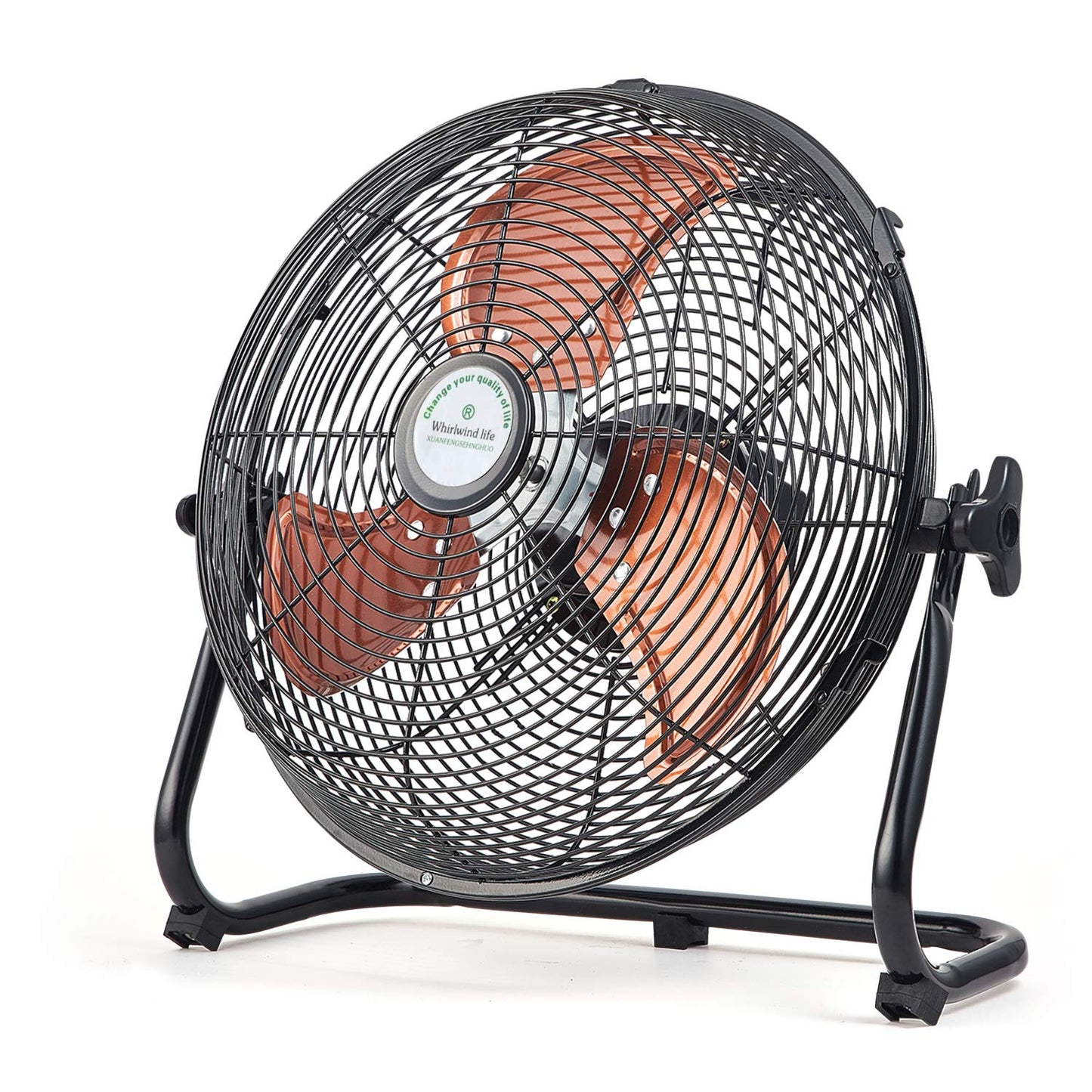 Whirlwind Life Portable Rechargeable Fan, Runs 5-24 Hours, Ideal for Outdoor Use - Camping, Patio, Fishing; USB Output for Phone Charging