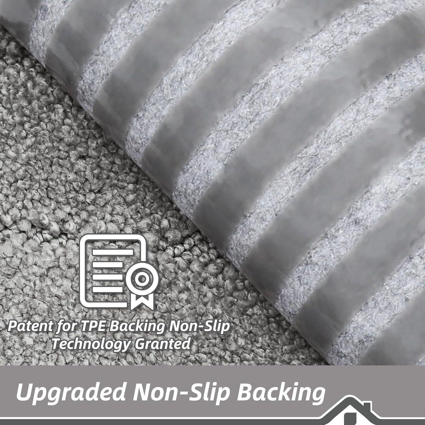 BEQHAUSE Non-Slip Carpet Stair Treads - Soft Indoor Stair Runners, 9" x 28", Grey, 15pcs