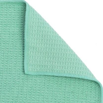 Shandali Hot Yoga Towel Stickyfiber Yoga Towel - Mat-Sized, Microfiber, Silicone Backed, Super Absorbent, Anti-Slip, 24" x 72" - Bikram Yoga - Exercise, Fitness, Pilates - Jade Green