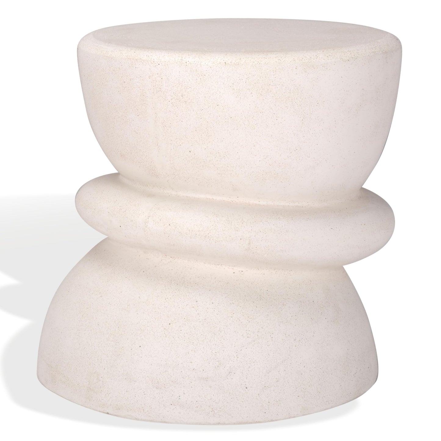 SAFAVIEH Couture Collection Henrietta Contemporary Ivory Concrete Accent Table (Fully Assembled)