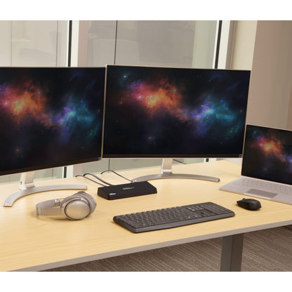 StarTech.com USB 3.0 Docking Station - 4K - HDMI / DisplayPort - with Fast Charge / Ethernet / Audio - Universal Docking Station