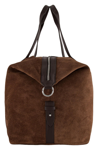 Vince Mens Suede Westmore Duffle Bag, Stylish & Versatile Accessory for Everyday & Travel