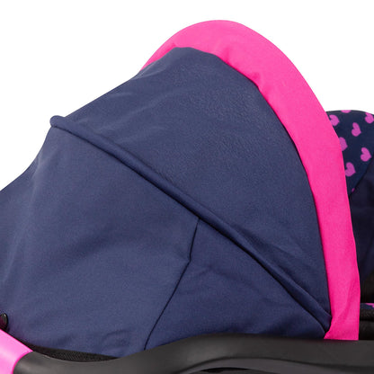 Bayer Baby Doll Car Seat with Canopy – Doll Carseat for 18 Inch Dolls with Seat Belt & Handle