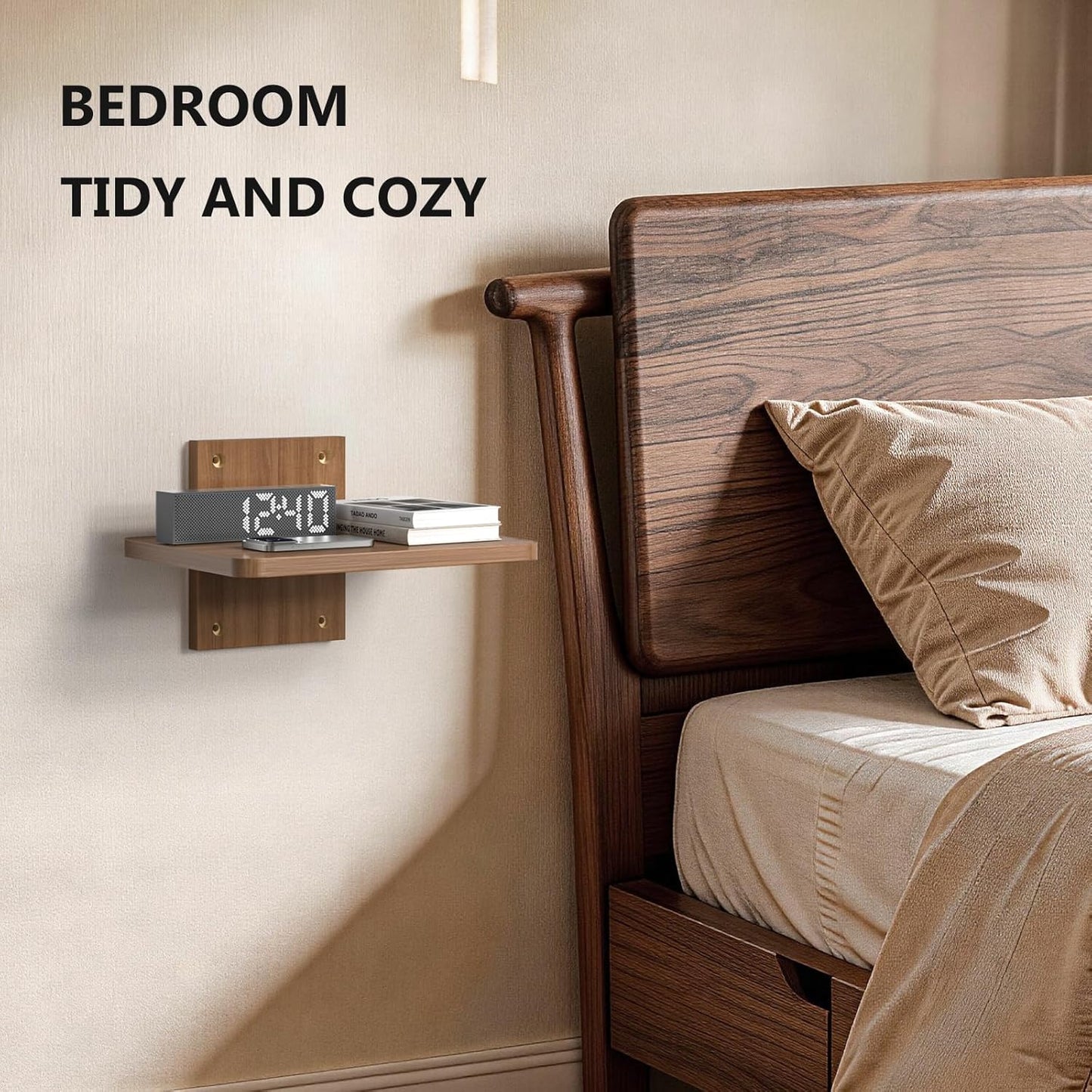1 22lbs (CS201N), 1-Shelf, WALI Floating TV Shelf, Tier Projector Shelf for DVD Players, Routers, Game Consoles, Cable