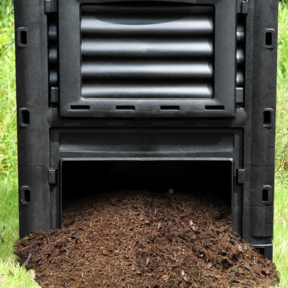 Kitchen Compost Bin, Garden Compost Bin from BPA Free Material -80 Gallon(300 L) Large Compost Bin Aerating Outdoor Compost Box Easy Assembling, Lightweight, Fast Creation of Fertile Soil ,Indoor Comp