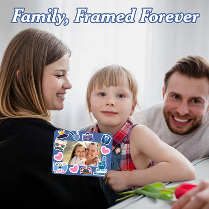 Set 24 Frames Fathers Day Crafts for Classroom with 264 Stickers, Easy DIY Project Fathers Day Gifts Bulk, Manualidades para El Dia Del Padre, DIY Ideas for Dad Kit (Paper Frame, Fit 2.6x4" Photo)