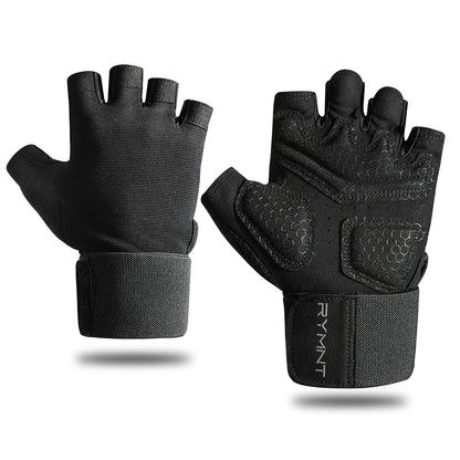 Workout Gloves with Wrist Wrap Support, Weight Lifting Gloves with Full Palm Protection & Extra Grip for Men Women Gym Exercise, Fitness, Weightlifting, Pull ups