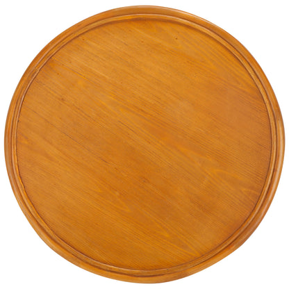 SAFAVIEH Couture Collection Bayard Natural Rattan Solid Wood Round Coffee Table (Fully Assembled)