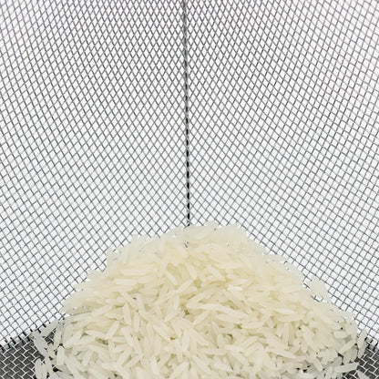 Fine Mesh Strainer for Kitchen, 4 Quart Stainless Steel Colander Bowl for Pasta, Rice, Fruit, Metal Net Baskets with Resting Base - Strain, Drain, Rinse