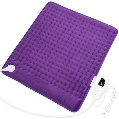 Heating Pad,Electric Heating Pads for Back,Neck,Abdomen,Moist Heating Pad for Shoulder,Knee,Arms,Legs,Dry/Moist Heat & Auto Shut Off,Birthday Gifts for Men and Women(Light Gray, 24''×12'')