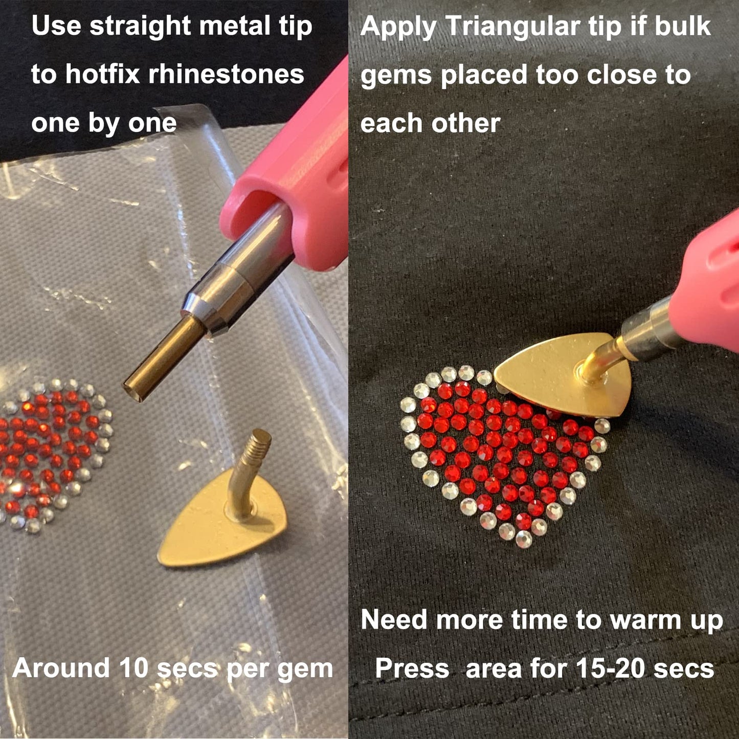 esseelove Bedazzler Kit with Rhinestones, Hotfix Applicator Tool, DIY Hot Fix Rhinestone Bedazzling kit, 3560 Rhinestones for Crafting, Crystal AB, Clear, 14 Colors, w/Self-Adhesive Gems