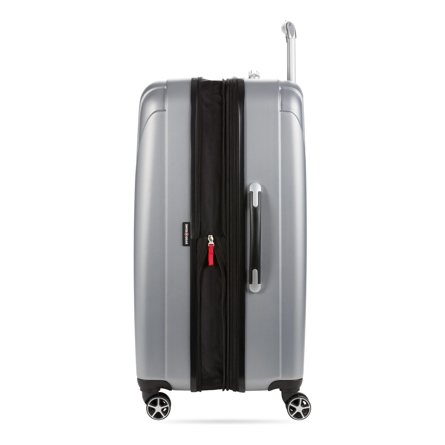 SwissGear 7585 Hardside Expandable Luggage with Spinner Wheels, Silver, 3-Piece Set (19/23/27)