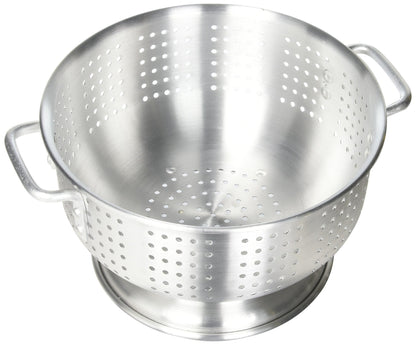 Winco Aluminum Colander with Base, 8-Quart, Medium
