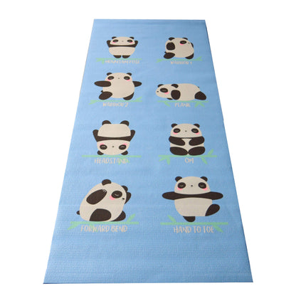 Bean Products Yoga Mat for Exercise - Non Slip Thick Comfortable Workout Floor Mat for Adults and Kids - Eco Friendly Foldable Yoga Mat for Yoga, Pilates, Gym and Stretching