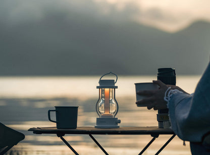 BALMUDA Combo Pack: MoonKettle Black & The Lantern White | Electric Kettle with Temp Control & Rechargeable LED Lantern