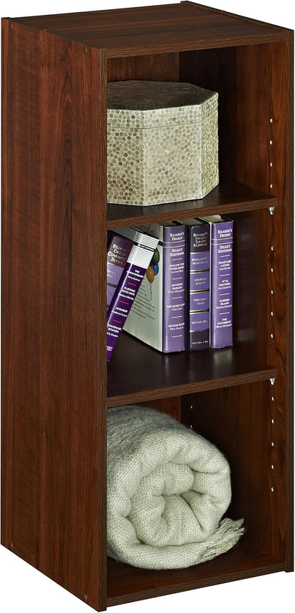 ClosetMaid 3-Shelf Stackable Storage Organizer, Dark Cherry