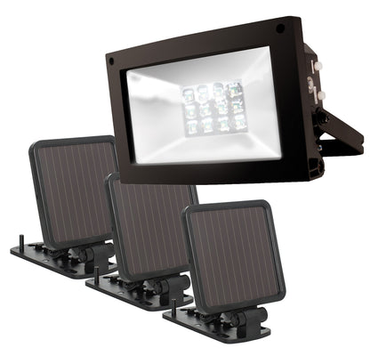 Maxsa 40331 Ultra-Bright 12 Hour Solar-Powered Floodlight to light up signs, flags, statuary and buildings all night long