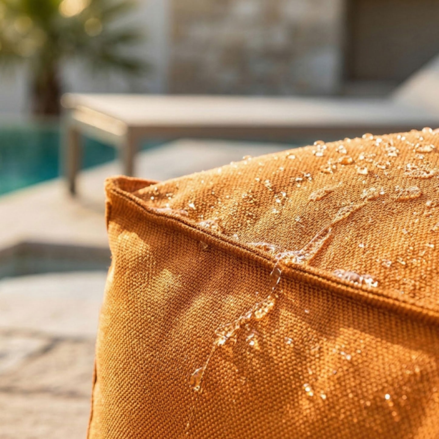 Gouchee Home Alpine Outdoor/Indoor Bean Bag Chair, Orange - Lounger with Back Rest Filling Included, Sofa Chair for Patio and Outdoors, Beanbag Chair with Water-Proof Fabric, X-Large