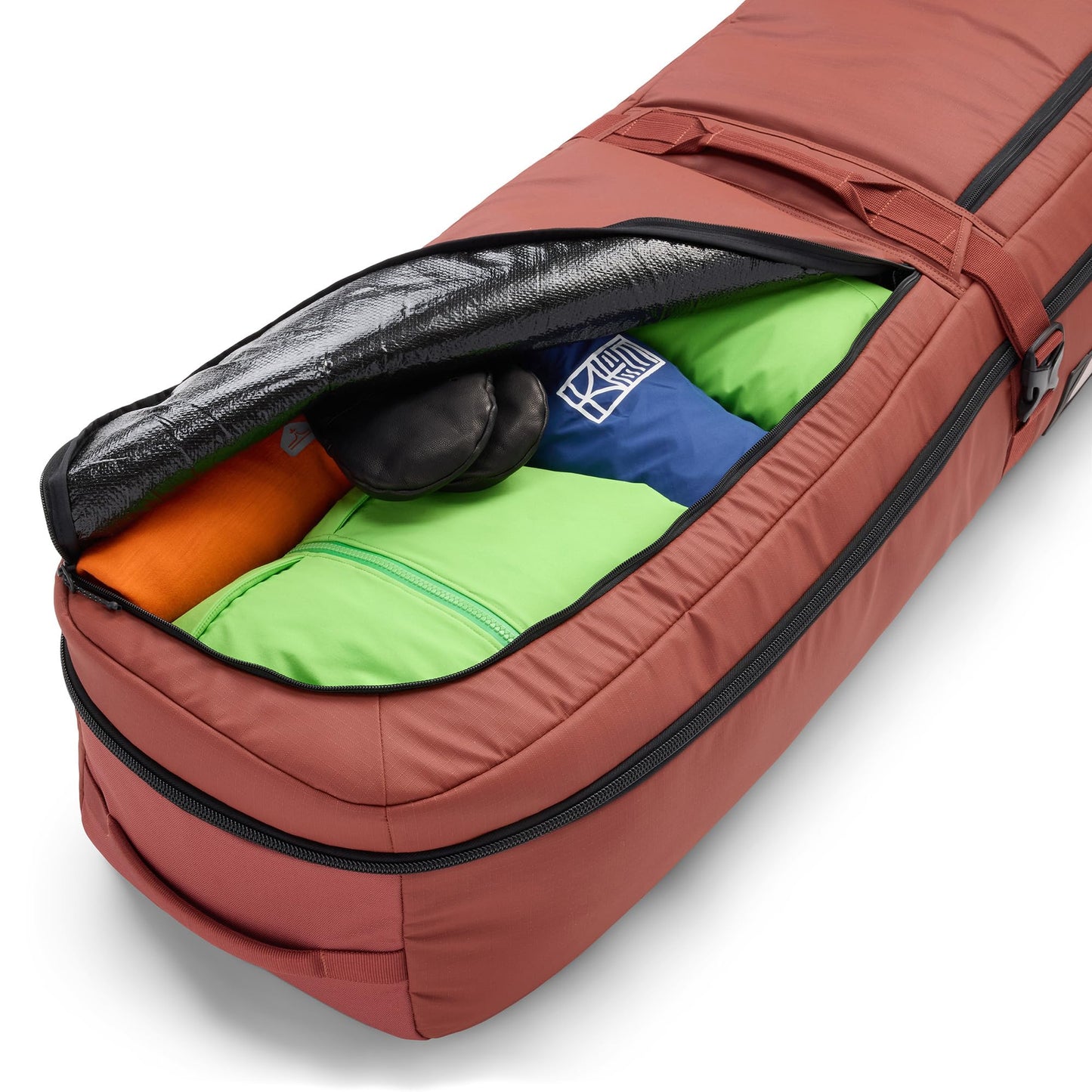 evo Deluxe Ski and Snowboard Roller Bag with Packing Cube, TSA Compliant Ski Boot Gear Bag with Wheels