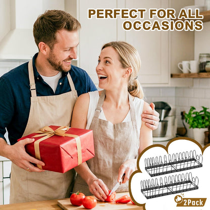2PACK Expandable (12"-24") Pots and Pans Organizer Under Cabinet with 32 Adjustable Dividers for Kitchen, Pot Lid Organizers Inside Cabinet, Pan Lid Holder, Rust-Resistant Lid Storage, Easy to Clean