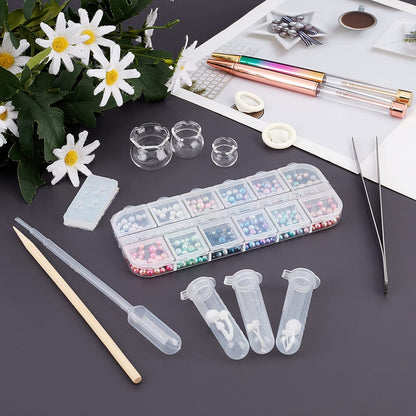 OLYCRAFT 55PCS Miniature Koi Fish Mold Set Silicone Molds for Resin Koi Fish Shaped Resin Molds Glass Goldfish Bowl, Pearl, Mushroom Botanical Terrarium Craft Set for Epoxy Resin DIY Crafts