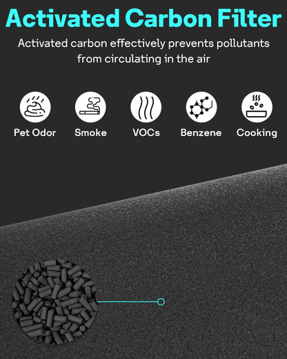 Leemone 2 Pack Blue Pure 311i Max Replacement Filter for Blue Pure 311i Max Air Purifier, H13 True HEPA