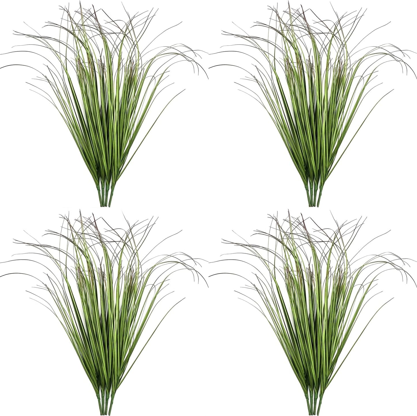 16 Artificial Plants Fake Wheat Grass Tall Shrubs, Faux Greenery Plastic Leaves Plant Indoor Green Decoration Home
