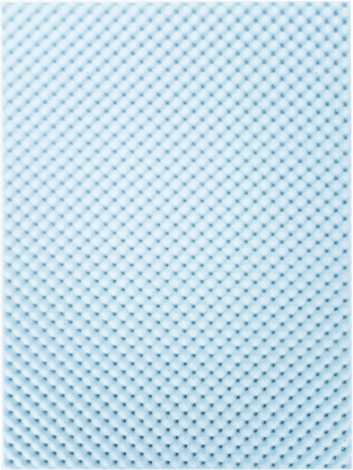 Best Price Mattress 2 Inch Egg Crate Memory Foam, Cooling Gel Infusion Twin Mattress Topper, Blue