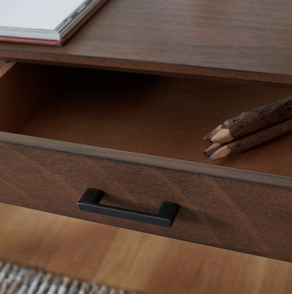 SAFAVIEH Home Collection Hawthorn Brown 3-Drawer Computer Table Office Desk